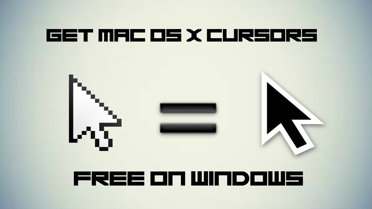 mac cursors for windows 10